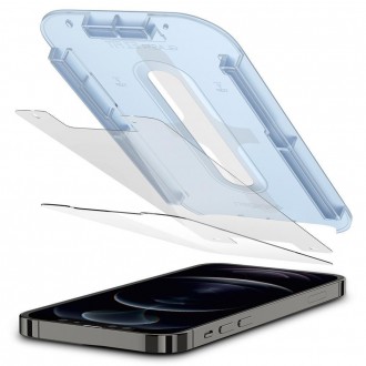 Tvrzené sklo Spigen GLAS.TR &quot;EZ FIT&quot; 2BAL IPHONE 12/12 PRO