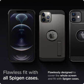 Tvrzené sklo Spigen GLAS.TR &quot;EZ FIT&quot; 2BAL IPHONE 12/12 PRO