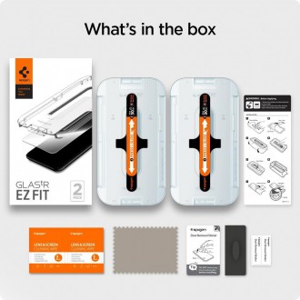Tvrzené sklo Spigen GLAS.TR &quot;EZ FIT&quot; 2BAL IPHONE 12/12 PRO
