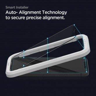 TEPELNÉ Spigen ALM GLASS FC 2BAL IPHONE 12/12 PRO ČERNÉ