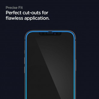 Tvrzené sklo Spigen GLASS FC IPHONE 12/12 PRO ČERNÉ