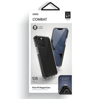 UNIQ etui Combat iPhone 12 Pro Max 6,7" czarny/carbon black
