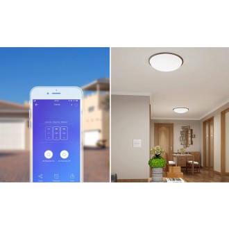 Sonoff T3EU3C-TX three-channel touch Wi-Fi wireless wall smart switches RF 433 MHz black (IM190314020)