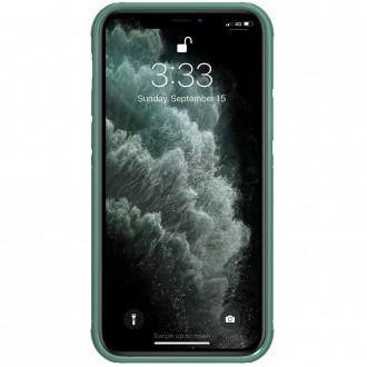 Nillkin Cyclops Case durable phone case with a camera cover and foldable kickstand iPhone 12 Pro / iPhone 12 green