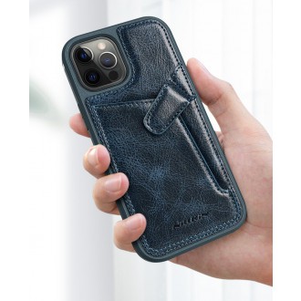 Nillkin Aoge Leather Case genuine leather protective wallet cover iPhone 12 mini black