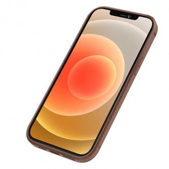 Nillkin Aoge Leather Case genuine leather protective wallet cover iPhone 12 Pro / iPhone 12 brown