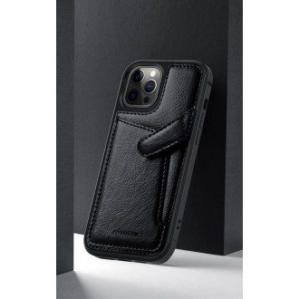 Nillkin Aoge Leather Case genuine leather protective wallet cover iPhone 12 Pro / iPhone 12 brown