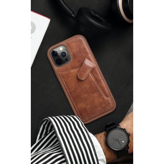 Nillkin Aoge Leather Case genuine leather protective wallet cover iPhone 12 Pro Max black