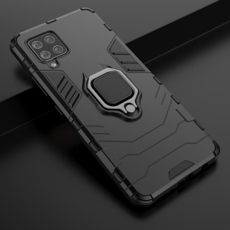 Ring Armor Case Kickstand Tough Rugged Cover for Samsung Galaxy A42 5G black