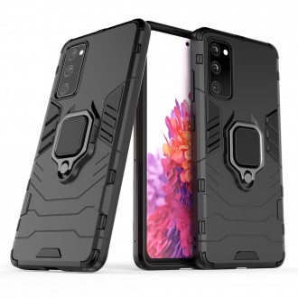 Ring Armor Case Kickstand Tough Rugged Cover for Samsung Galaxy S20 FE 5G black
