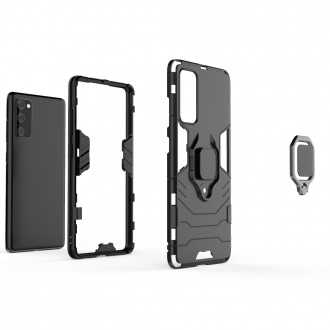 Ring Armor Case Kickstand Tough Rugged Cover for Samsung Galaxy S20 FE 5G black