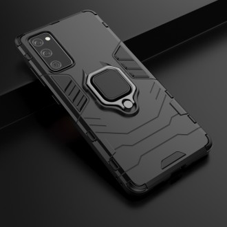 Ring Armor Case Kickstand Tough Rugged Cover for Samsung Galaxy S20 FE 5G black