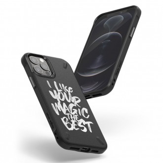 Ringke Onyx Design Durable TPU Case Cover for iPhone 12 Pro Max black (Paint) (OXAP0046)