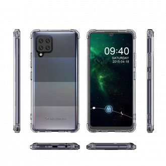 Wozinsky Anti Shock durable case with Military Grade Protection for Samsung Galaxy A42 5G transparent