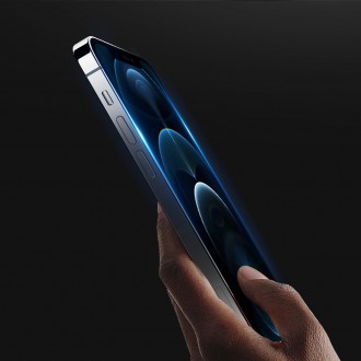 Dux Ducis 10D Tempered Glass Tough Screen Protector Full Coveraged with Frame for iPhone 12 Pro / iPhone 12 black (case friendly)