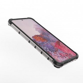 Honeycomb Case armor cover with TPU Bumper for Samsung Galaxy S21 5G black