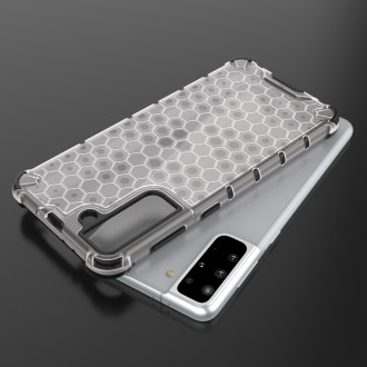 Honeycomb Case armor cover with TPU Bumper for Samsung Galaxy S21+ 5G (S21 Plus 5G) black