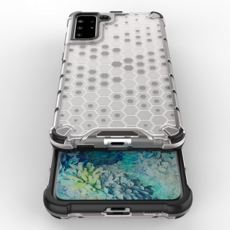 Honeycomb Case armor cover with TPU Bumper for Samsung Galaxy S21+ 5G (S21 Plus 5G) black