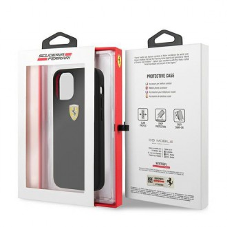 Ferrari FESSIHCP12SBK iPhone 12 mini 5,4&quot; černý/černý pevný obal On Track silikon