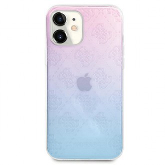 Guess GUHCP12S3D4GGBP iPhone 12 mini 5,4&quot; modro-růžový/modro-růžový pevný obal 4G 3D Pattern Collection