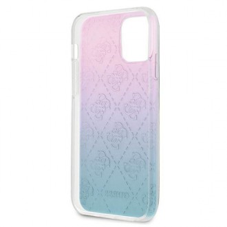 Guess GUHCP12S3D4GGBP iPhone 12 mini 5,4&quot; modro-růžový/modro-růžový pevný obal 4G 3D Pattern Collection