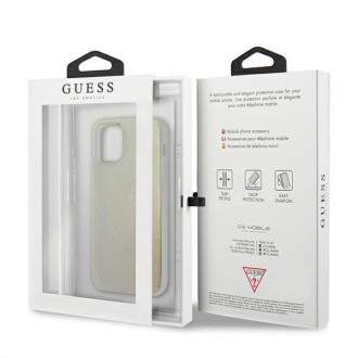 Guess GUHCP12S3D4GIRBL iPhone 12 mini 5,4&quot; duhové/opálové pevné pouzdro 4G 3D Pattern Collection