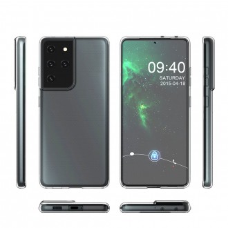 Ultra Clear 0.5mm Case Gel TPU Cover for Samsung Galaxy S21 Ultra 5G transparent