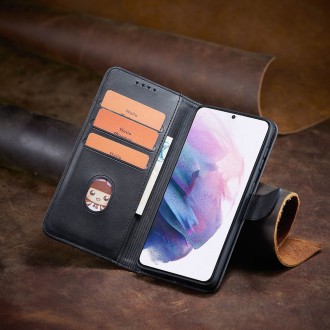 Magnet Case elegant bookcase type case with kickstand for Samsung Galaxy S21+ 5G (S21 Plus 5G) black