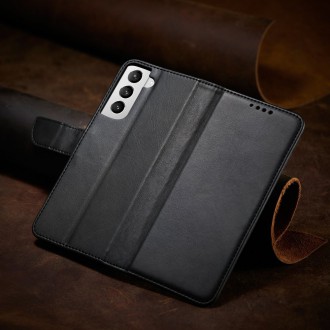 Magnet Case elegant bookcase type case with kickstand for Samsung Galaxy S21+ 5G (S21 Plus 5G) black