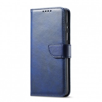 Magnet Case elegant bookcase type case with kickstand for Samsung Galaxy S21+ 5G (S21 Plus 5G) blue