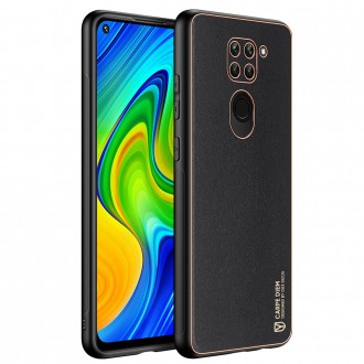 Dux Ducis Yolo elegant case made of soft TPU and PU leather for Xiaomi Redmi 10X 4G / Xiaomi Redmi Note 9 black