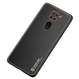 Dux Ducis Yolo elegant case made of soft TPU and PU leather for Xiaomi Redmi 10X 4G / Xiaomi Redmi Note 9 black