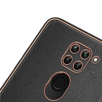 Dux Ducis Yolo elegant case made of soft TPU and PU leather for Xiaomi Redmi 10X 4G / Xiaomi Redmi Note 9 black