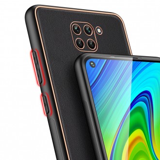 Dux Ducis Yolo elegant case made of soft TPU and PU leather for Xiaomi Redmi 10X 4G / Xiaomi Redmi Note 9 black