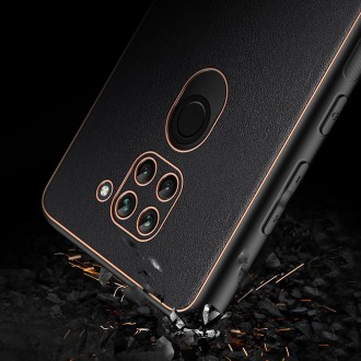 Dux Ducis Yolo elegant case made of soft TPU and PU leather for Xiaomi Redmi 10X 4G / Xiaomi Redmi Note 9 black