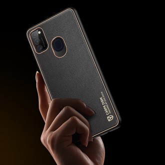 Dux Ducis Yolo elegant case made of soft TPU and PU leather for Samsung Galaxy M30s black