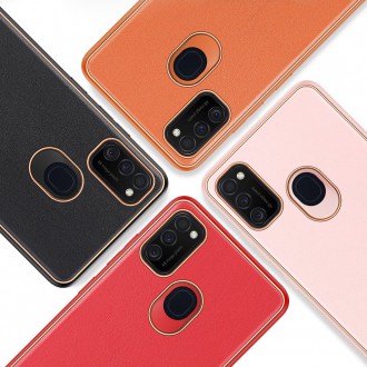 Dux Ducis Yolo elegant case made of soft TPU and PU leather for Samsung Galaxy M30s orange