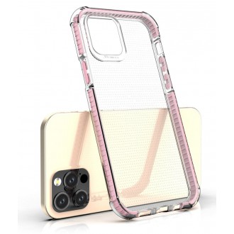 Spring Armor clear TPU gel rugged protective cover with colorful frame for iPhone 12 Pro / iPhone 12 blue