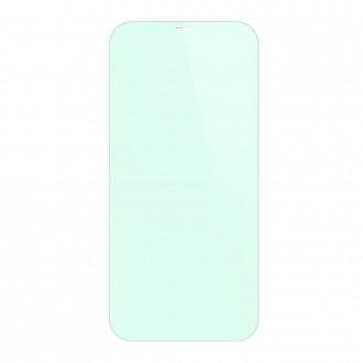 Baseus 2x zelené tvrzené sklo 0,3 mm s filtrem proti modrému světlu iPhone 12 Pro Max (SGAPIPH67N-LP02)