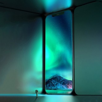 Baseus 2x zelené tvrzené sklo 0,3 mm s filtrem proti modrému světlu iPhone 12 Pro Max (SGAPIPH67N-LP02)