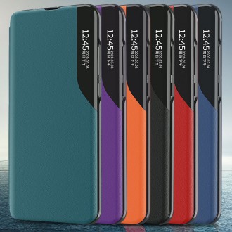 Eco Leather View Case elegant bookcase type case with kickstand for Samsung Galaxy S20 FE 5G black