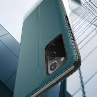 Eco Leather View Case elegant bookcase type case with kickstand for Samsung Galaxy S20 FE 5G black