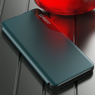 Eco Leather View Case elegant bookcase type case with kickstand for Samsung Galaxy S20 FE 5G blue