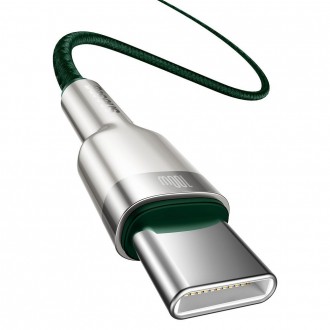 Baseus Cafule Metal Data cable USB Type C - USB Type C 100 W (20 V / 5 A) Power Delivery 2 m green (CATJK-D06)