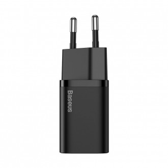 Rychlá nabíječka Baseus Super Si 1C USB Type C 20W Power Delivery + USB Type C - Lightning kabel 1m černý (TZCCSUP-B01)