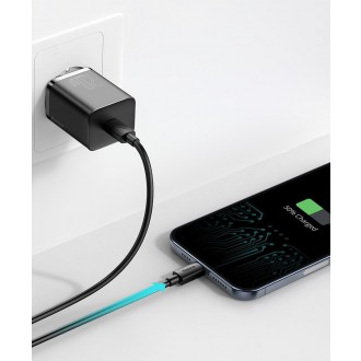 Rychlá nabíječka Baseus Super Si 1C USB Type C 20W Power Delivery + USB Type C - Lightning kabel 1m černý (TZCCSUP-B01)