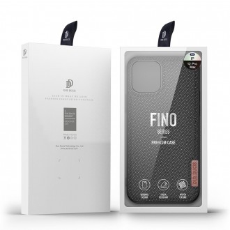 Dux Ducis Fino case covered with nylon material for iPhone 12 Pro Max black