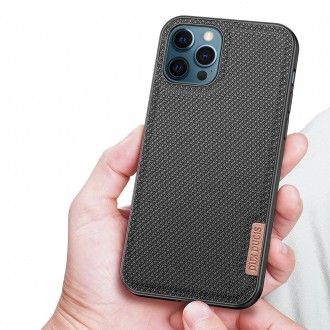 Dux Ducis Fino case covered with nylon material for iPhone 12 Pro Max black