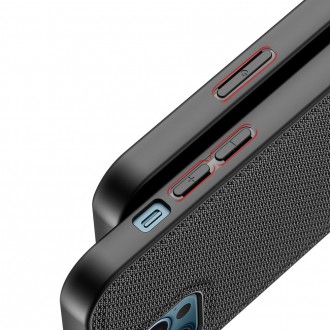 Dux Ducis Fino case covered with nylon material for iPhone 12 Pro Max black