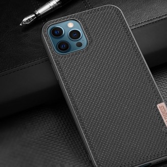 Dux Ducis Fino case covered with nylon material for iPhone 12 Pro Max black